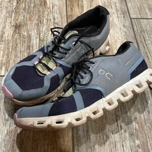 On Running Women’s Blue and Pink Athletic Shoes